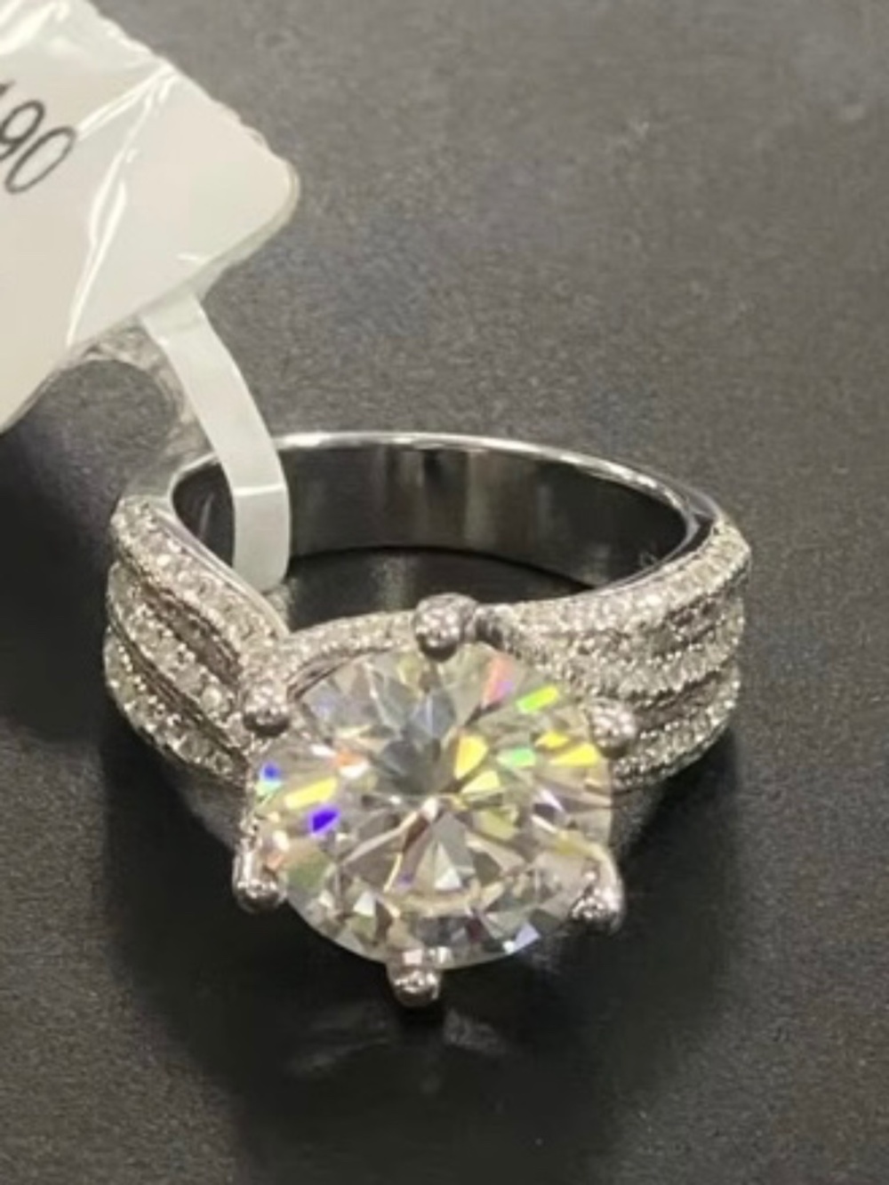 Moissanite ring